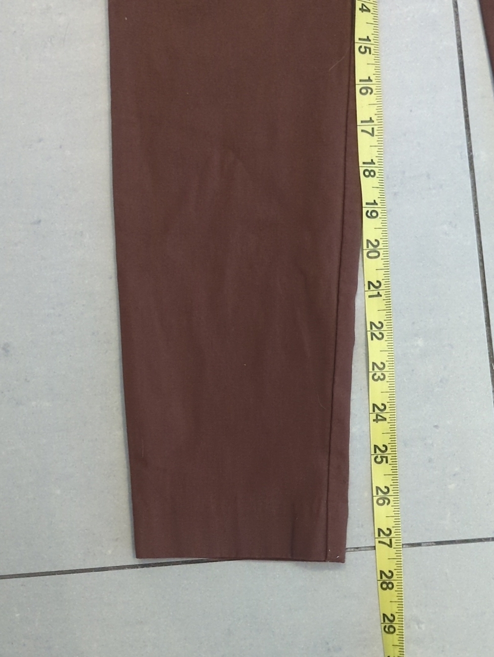 Cable & Gauge Pull On Stretch Straight Leg Brown Pants - Size 10 Great Condition - Picture 6 of 6